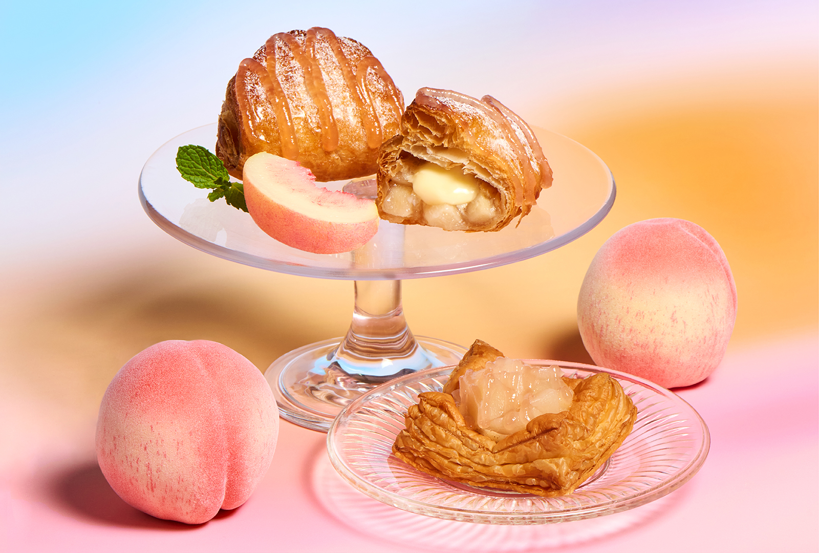 冷やしてもおいしい】7/1（火）「焼きたてオープンパイ〔ピーチ